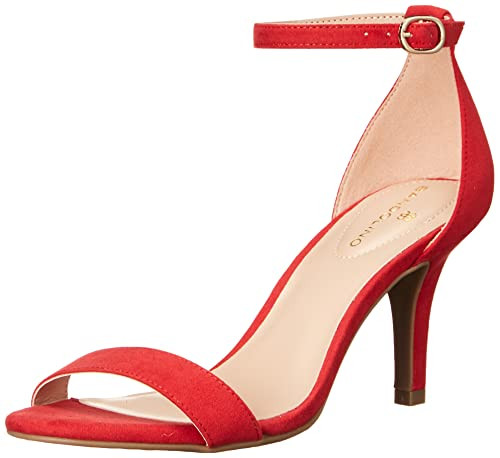 Bandolino Women's Madia Heeled Sandal, Red Suede, 8 | Amazon (US)