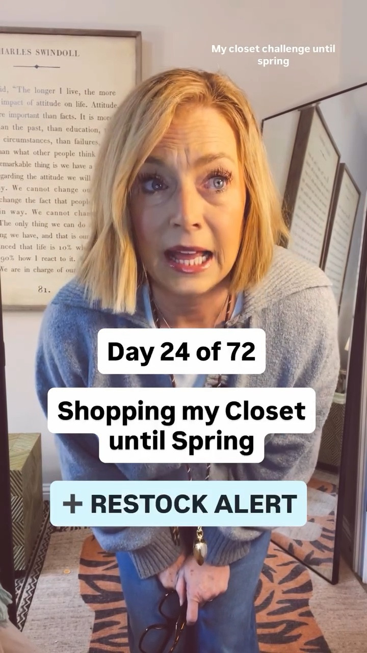 I am about 1/3 of the way through this Shop my Closet challenge. Here’s a quick update ➕ a very important re-stock. Between filming and posting, these RESTOCKED. Such great news!!! And, wisely, another favorite retailer is now stocking them, too. I knew these would be huge winners! 👖❤️

➕Follow @shoppixieco and Comment PIXIE for the link to outfit + restock in 3 retailers. Woo Hoo!!!

#denimrestock #dreamdenimover50 #midlufestyle #midlifedenim #midlifecasualstyle

Comment PIXIE below to receive a DM with the link to this post on my LTK ⬇ https://liketk.it/5PTYH