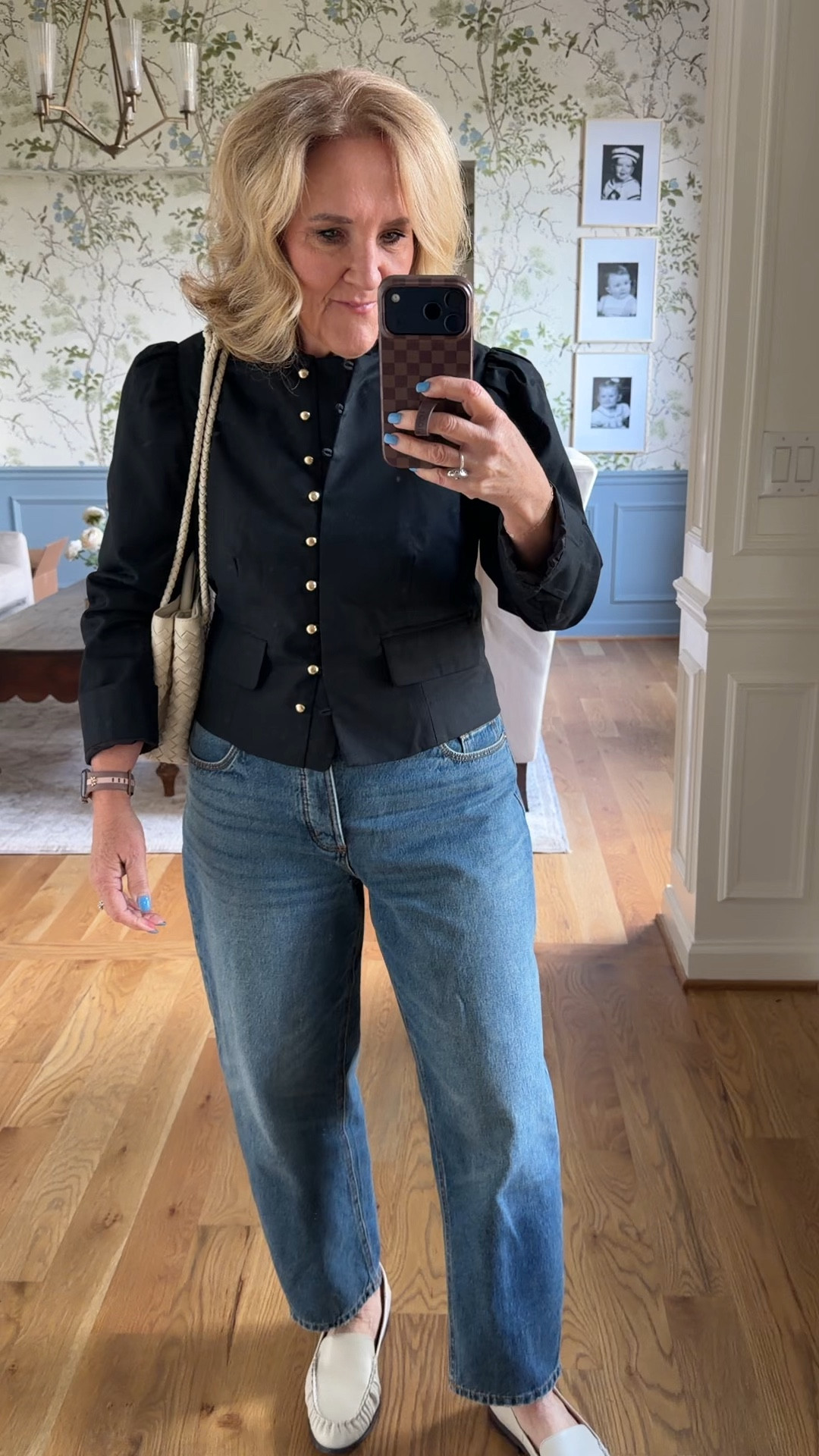 Jacket but can also we worn as a top size 20 petite not heaven and lined 
Jeans size 28 petite size down 
These loafers just aren’t for me. They hit my ankle in a funny way but gosh I love them. I do struggle getting loafers to work. The woven ballet flats would work perfect  

#LTKSaleAlert #LTKOver40 #LTKootd