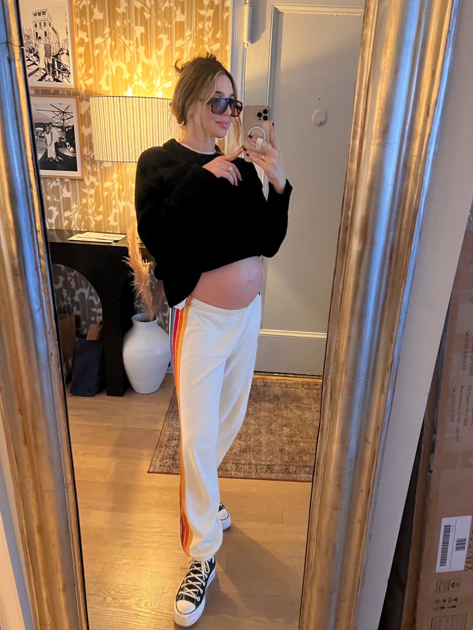 Third trimester bump approved outfit for errands on the go. I feel rooted in my California-ness when I wear AN - I love it sm🌴❤️🧡💙

#LTKBump #LTKSeasonal #LTKStyleTip
