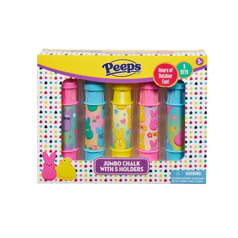 Little Kids Inc Peeps 5 Piece Jumbo Chalk with Holders | Walmart (US)