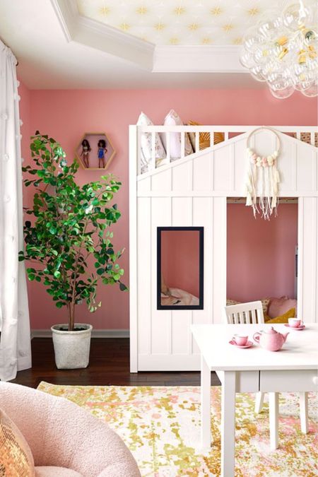 Truly a room for a princess. 👸🏾 #ProjectPrincessPalace

#interior #interiordesign #decor #homedecor #kidsbedroom #pinkbedroom #lighting #arearug #curtain

#LTKkids #LTKbaby #LTKhome
