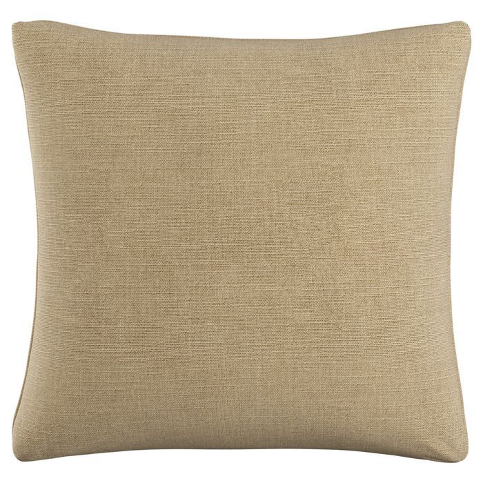 Tan Linen Polyester Throw Pillow (20"x20") | Target