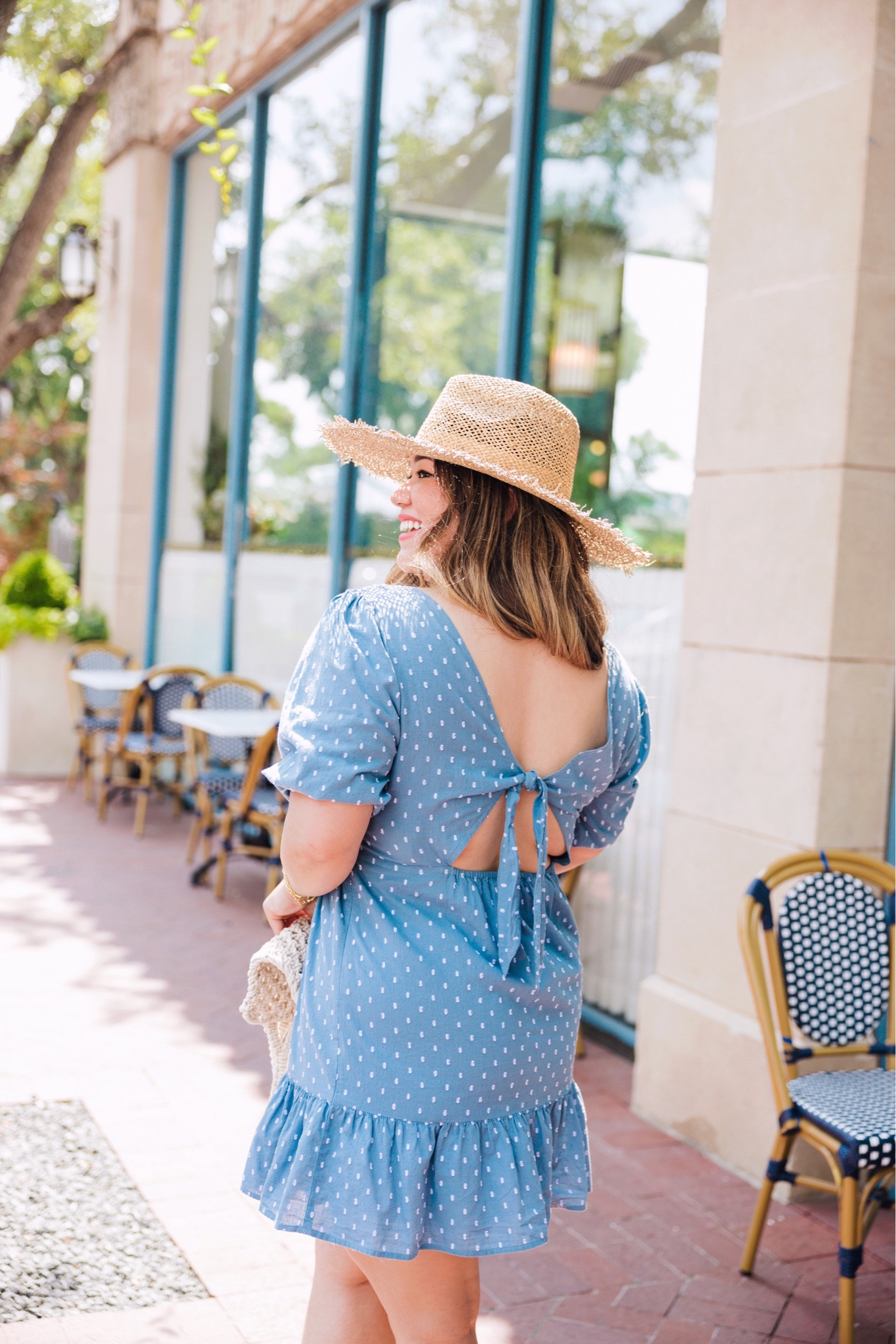 Blue dress, summer dress, back cutout dress, mini dress, flutter dress, swing dress, LOFT dress, LOFT sale, Fourth of July sale, 4th of July sale, lack of color hat, straw hat, fedora hat, summer hat, market bag, braided bag, tie back dress, petite dress, petite style, petite fashion 

#LTKsalealert #LTKunder50 #LTKunder100