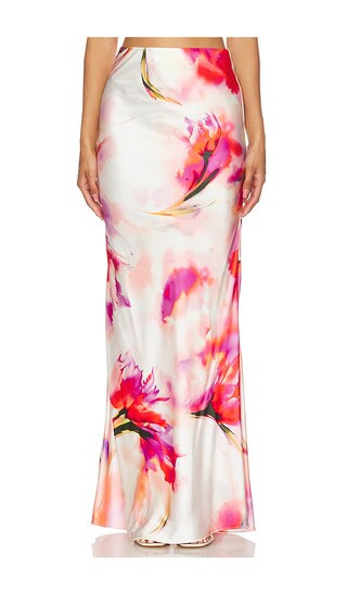 Feyra Maxi Skirt in Pink Floral | Revolve Clothing (Global)