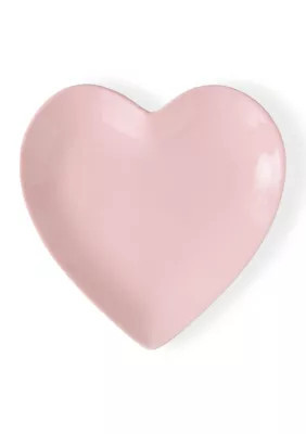 Godinger Ceramic Light Pink Heart Plate | Belk