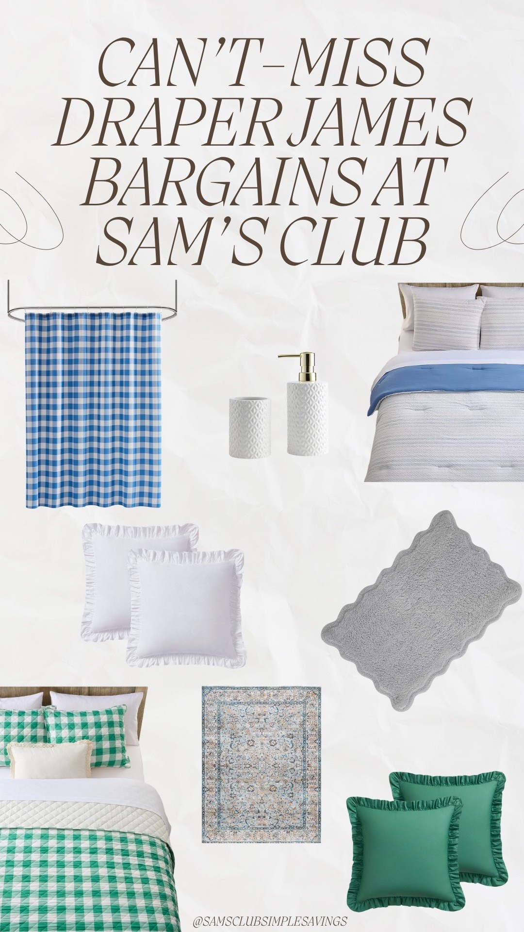 Did you know you can find Draper James home finds at Sam’s Club? Here is a roundup of some of the collection! #samsclub #draperjames