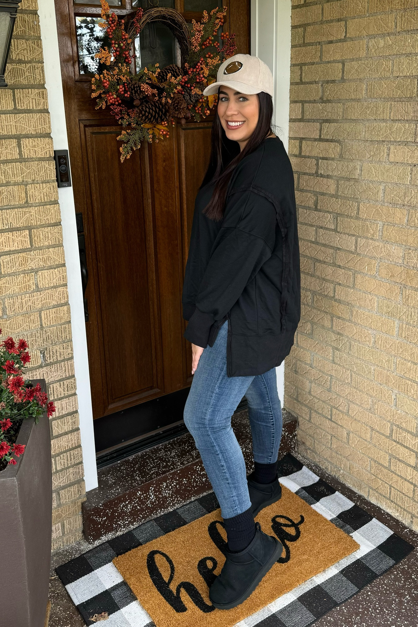 Amazon free people dupe sweater. Wearing a size xl here. Fits tts!

#LTKmidsize #LTKfindsunder50 #LTKstyletip