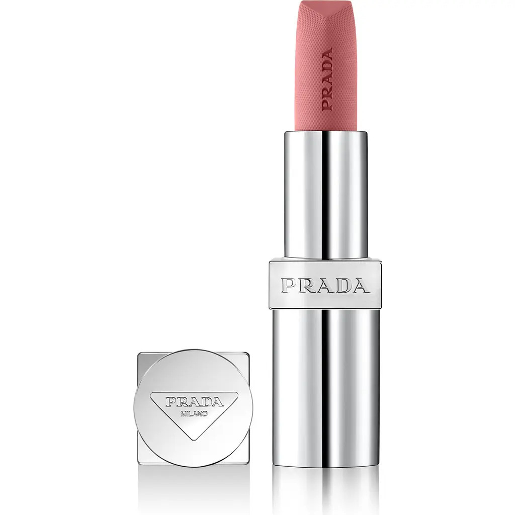 Prada Monochrome Soft Matte Refillable Lipstick in P158 Meranti - Rose Nude at Nordstrom | Nordstrom