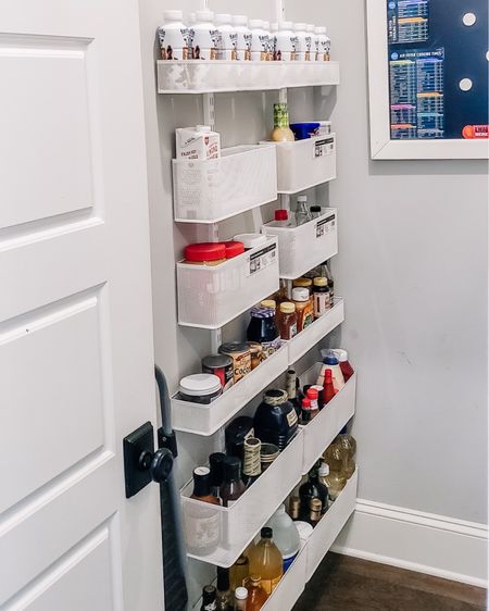 If you've got a pantry where you need every single bit of storage you can get, we help you utilize ALL of the space. This busy family was bursting at the seams in their pantry so adding these two Elfa wall tracks made this formerly unused space super functional and freed up the shelves so we could get some breathing room in there!

Our team loves thinking creatively and maximizing space any way we can!