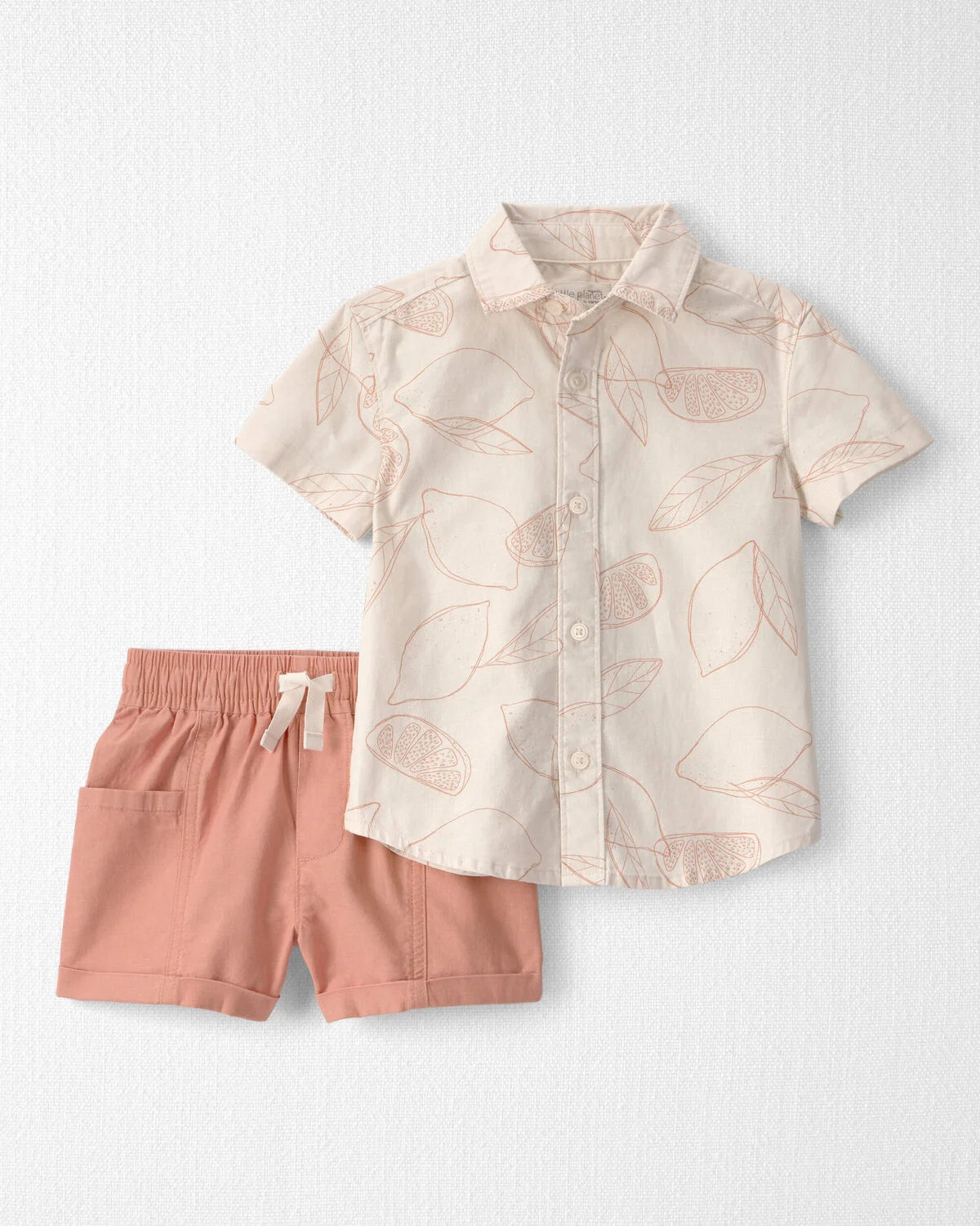Toddler Boy 2-Piece Top & Short Set Made with Organic Cotton in Citrus Summer Print | Carter's Inc