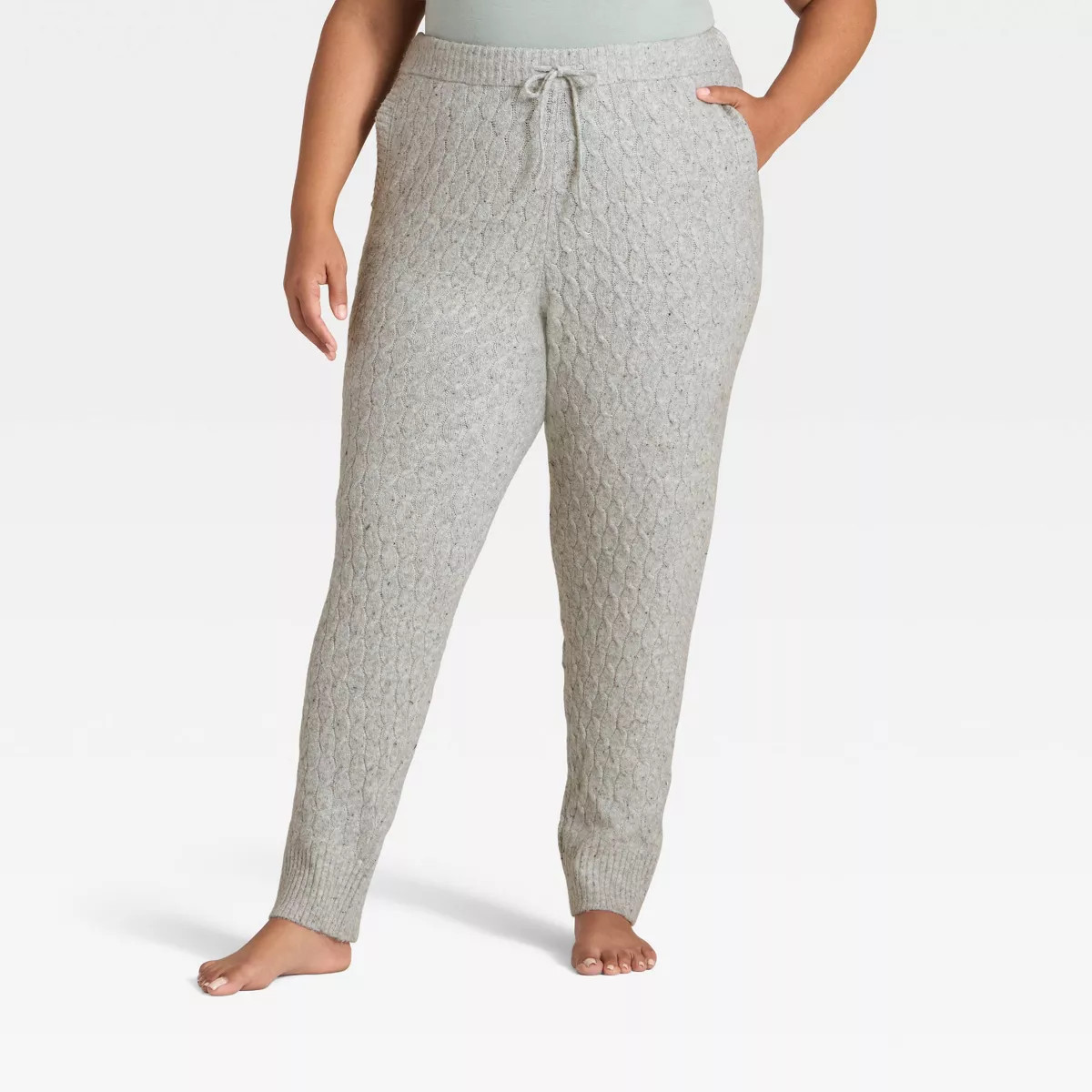 Women's Cashfeel Cable Knit Jogger Pants - Auden™ | Target
