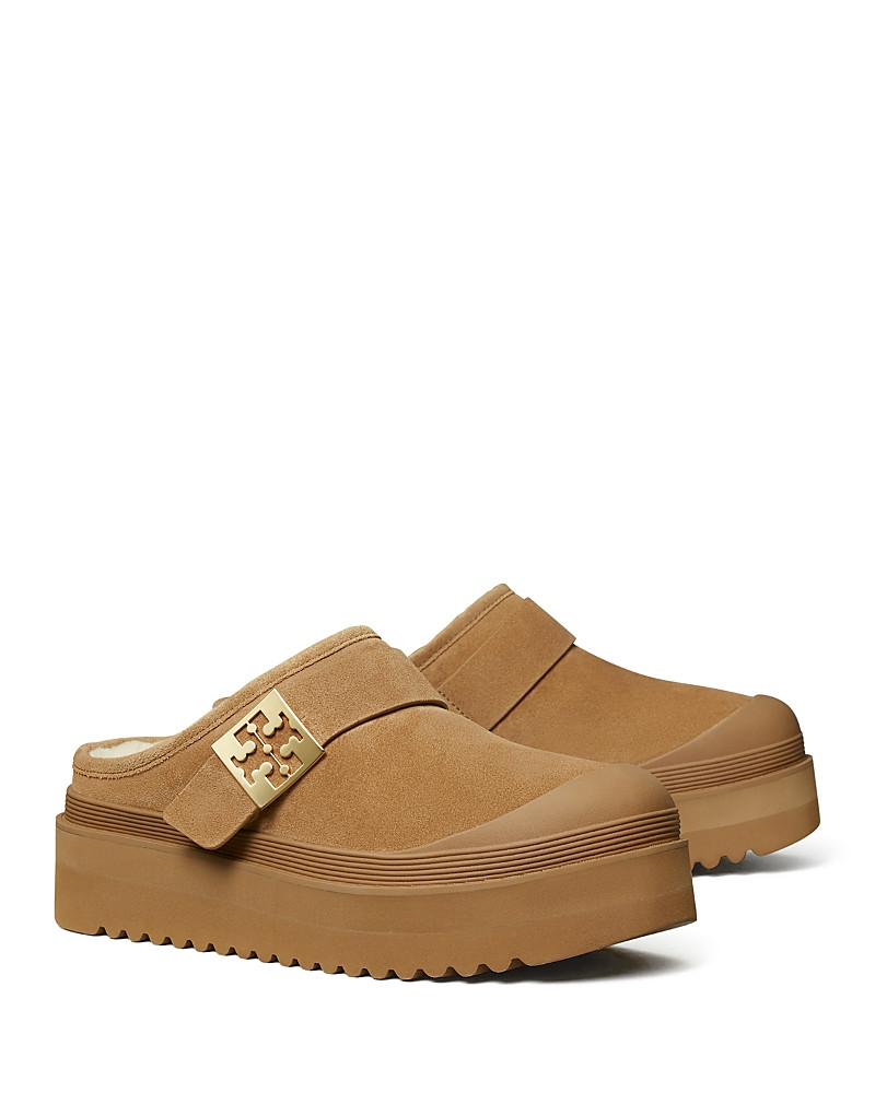 Tory Burch Women's Mellow Shearling Lined Platform Clogs | Bloomingdale's (US)