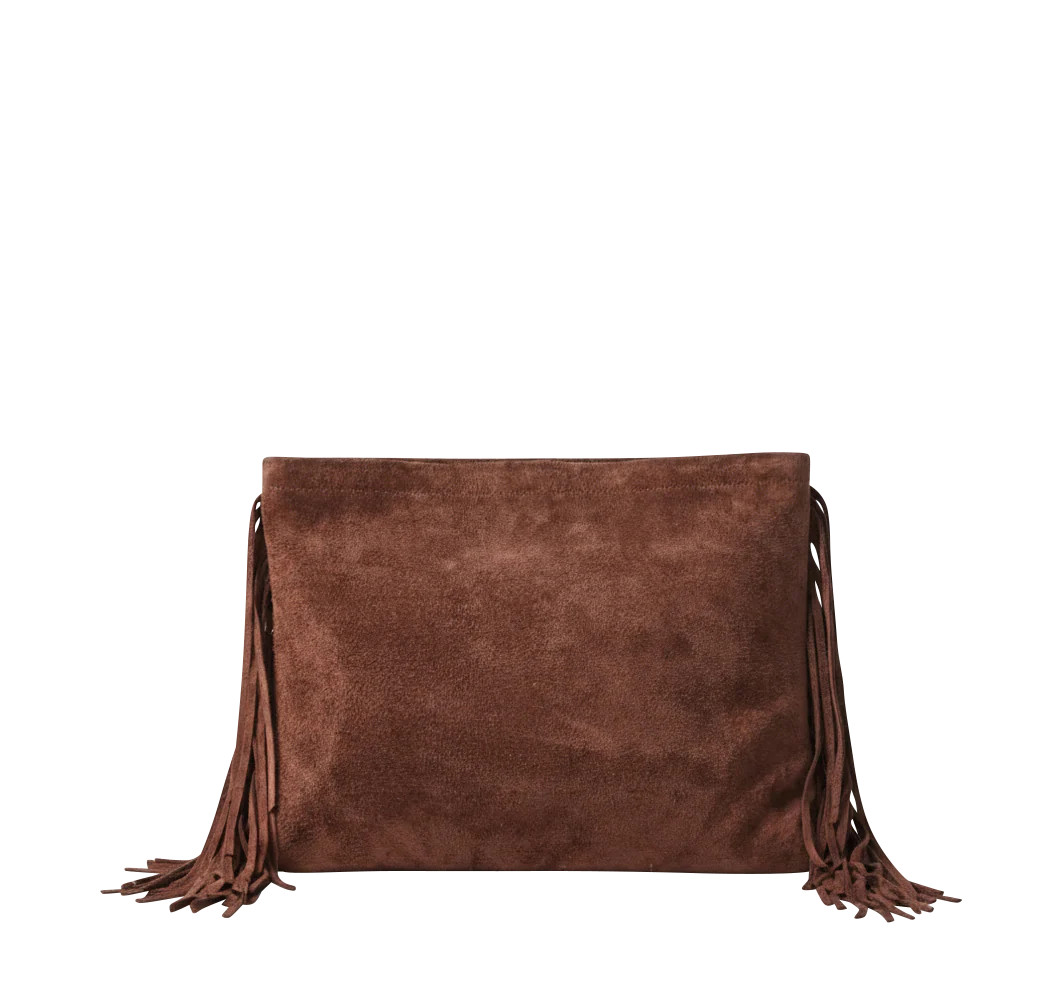 Range Revolution Western Suede Oversize Fringe Clutch | Pinto Ranch | Pinto Ranch