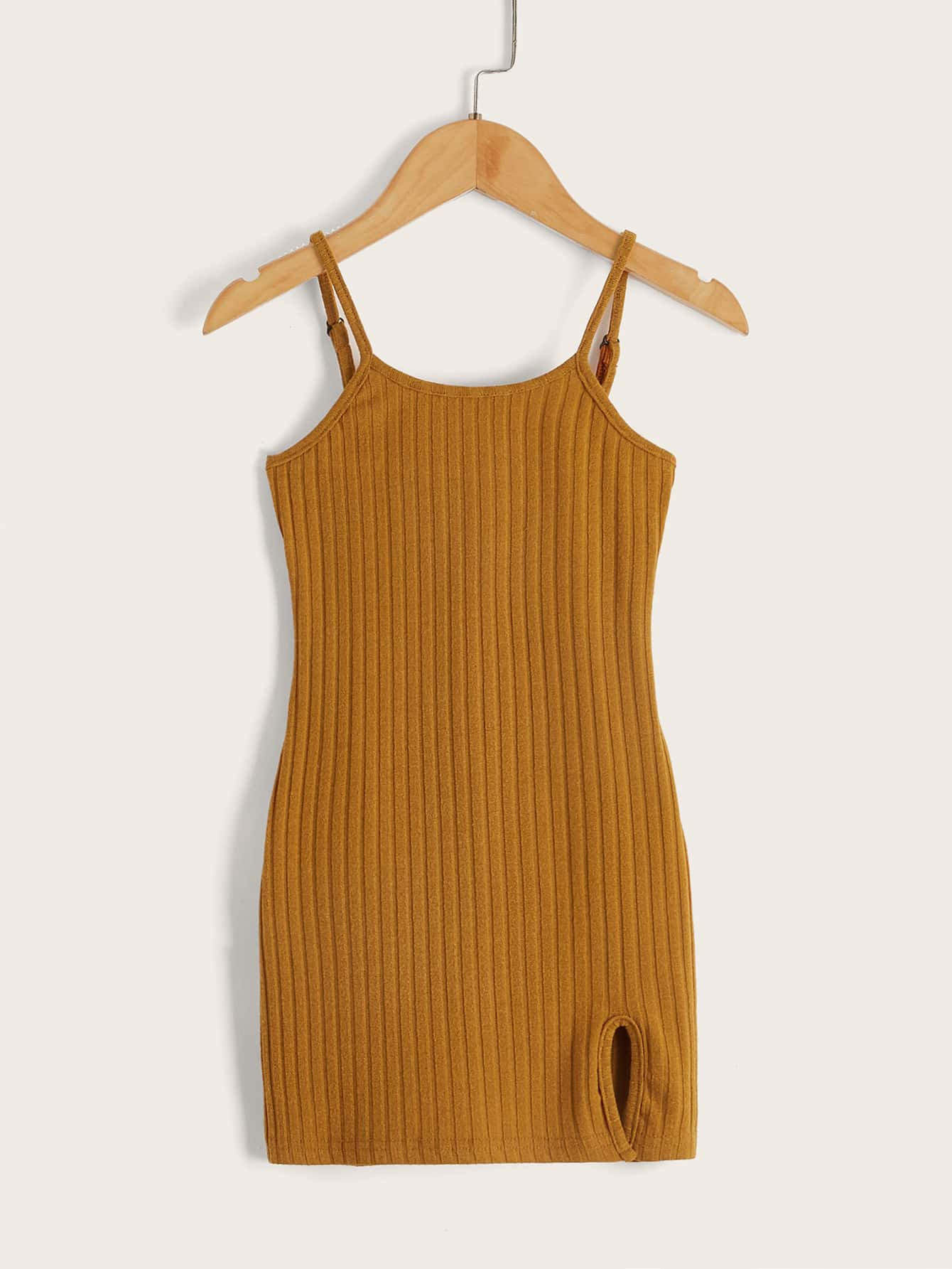 Toddler Girls 1pc Slit Hem Cami Dress | SHEIN