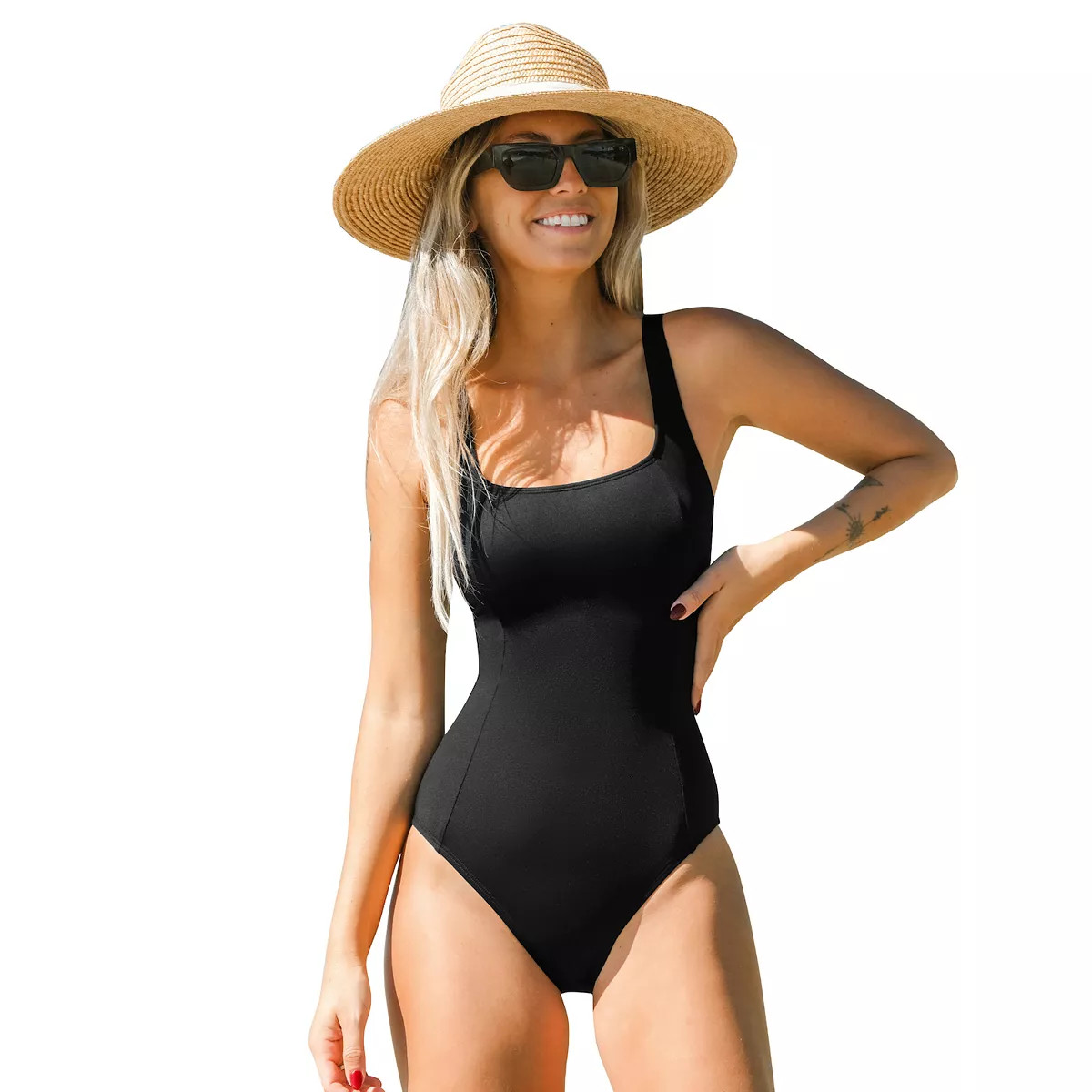 Women's CUPSHE Slim & Sculpt Criss-Cross One-Piece Swimsuit | Kohl's