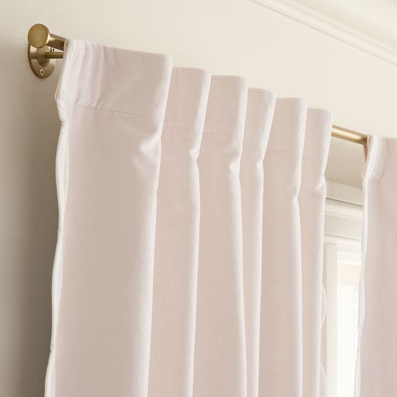 Sweet Scallop Velvet Blackout Curtain | Pottery Barn Teen