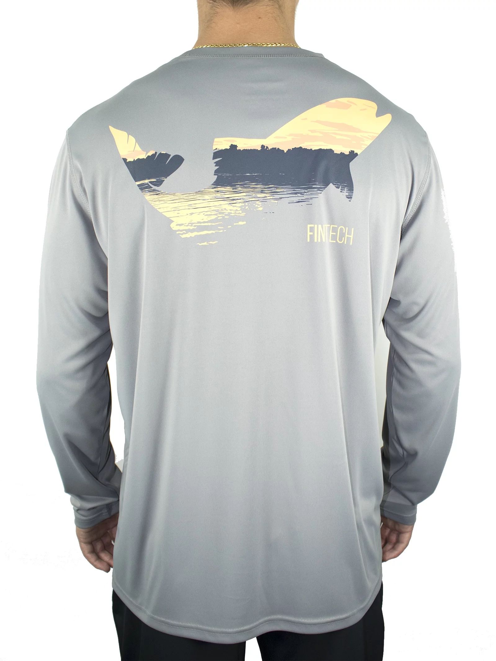 FinTech Men's Long Sleeve Performance Fishing Tee- "First Cast" | Walmart (US)