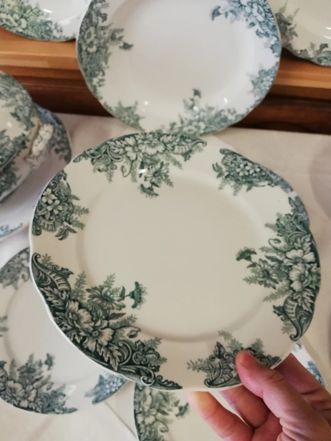 Ironstone Dish Onnaing Sylvia Green Transferware / Iron Earth Dish Onnaing Sylvia - Etsy | Etsy (US)