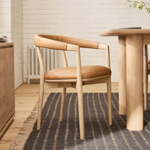 Irvine Leather Dining Chair | West Elm (US)
