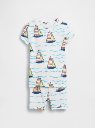 Baby & Toddler Organic Brushed Cotton Sailboat PJ Short Set | Gap (US)