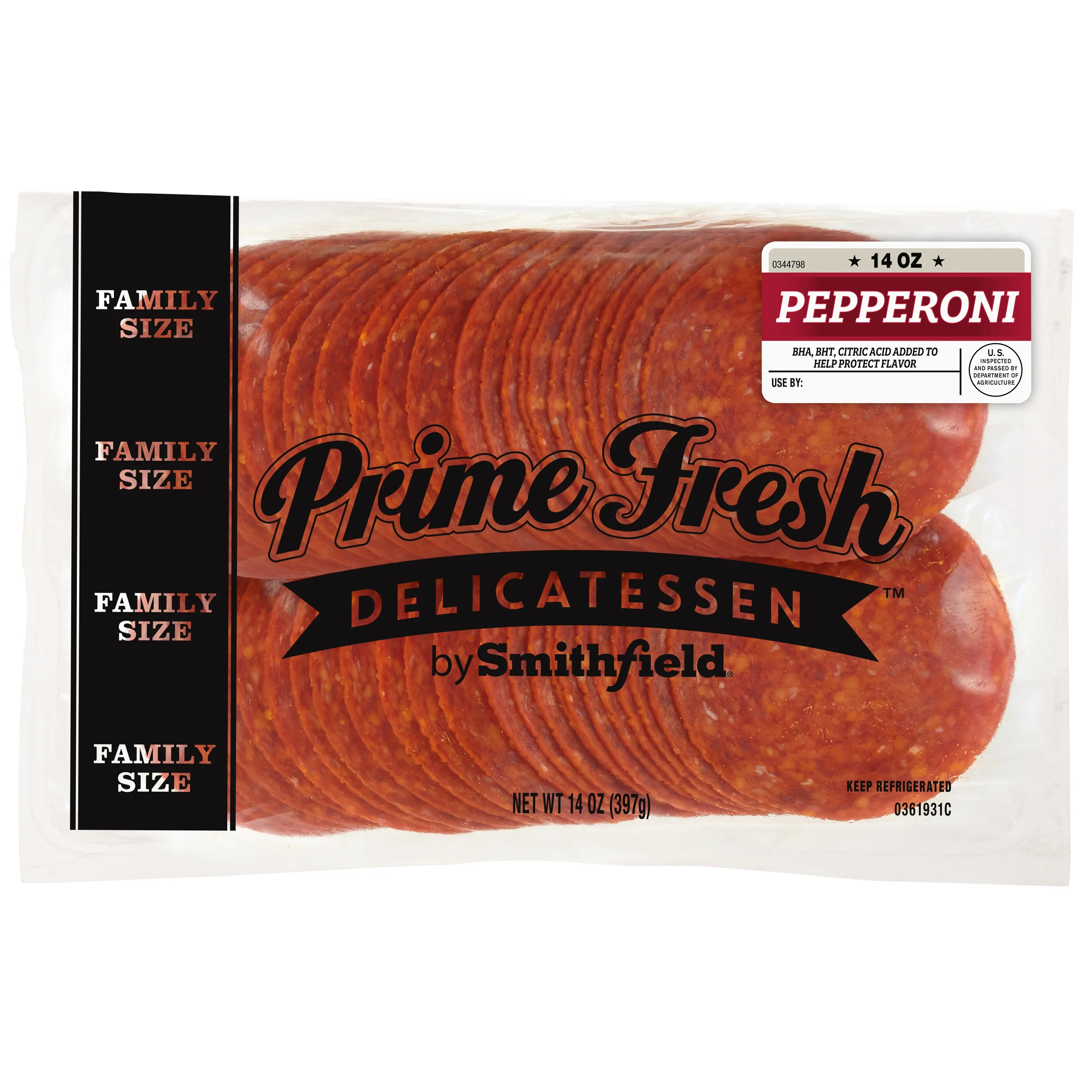 Smithfield Prime Fresh Pepperoni Sliced in Resealable Package, 14oz | Walmart (US)