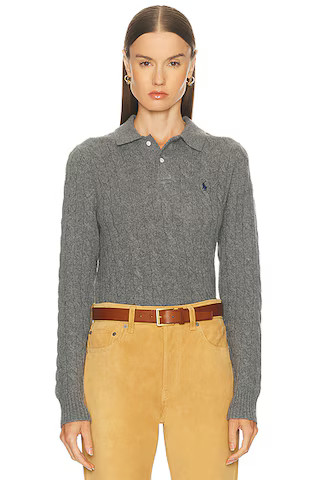 Long Sleeve Polo Top | FWRD 