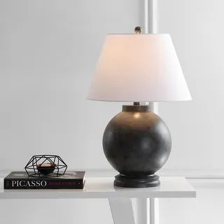 Abeline 26" Resin LED Table Lamp, Dark Gray by JONATHAN Y | Bed Bath & Beyond