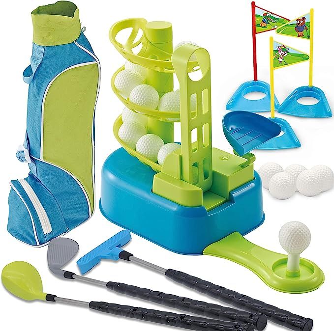 JOYIN Club Golf Comprehensive Toy Set with 3 Golf Clubs, 3 Club Heads, Deluxe Toy Golf Bag, 15 Tr... | Amazon (US)