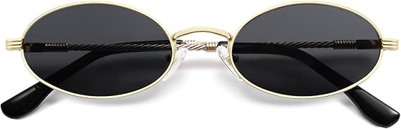 Retro Oval Cat Eye Sunglasses for Women Y2k Trendy Narrow 90s Sunnies Designer Sun Glasses AP3721 | Amazon (US)