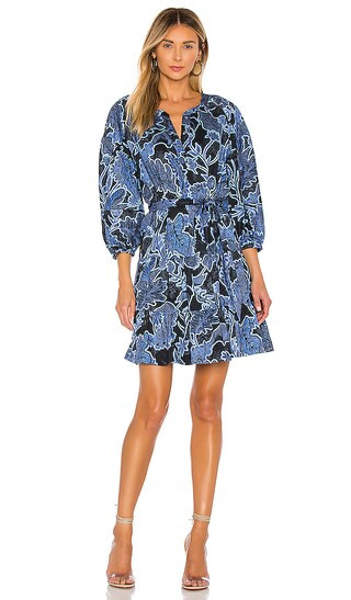 Jenna Dress in Marine Safari | Revolve Clothing (Global)