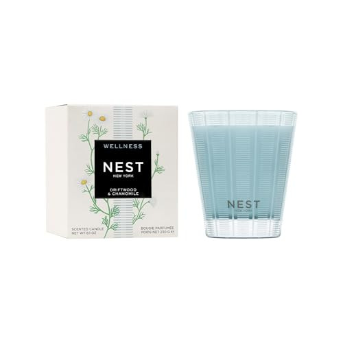 NEST New York Scented Classic Candle, Driftwood & Chamomile - 8.1 oz - Up to 60-Hour Burn Time - ... | Amazon (US)