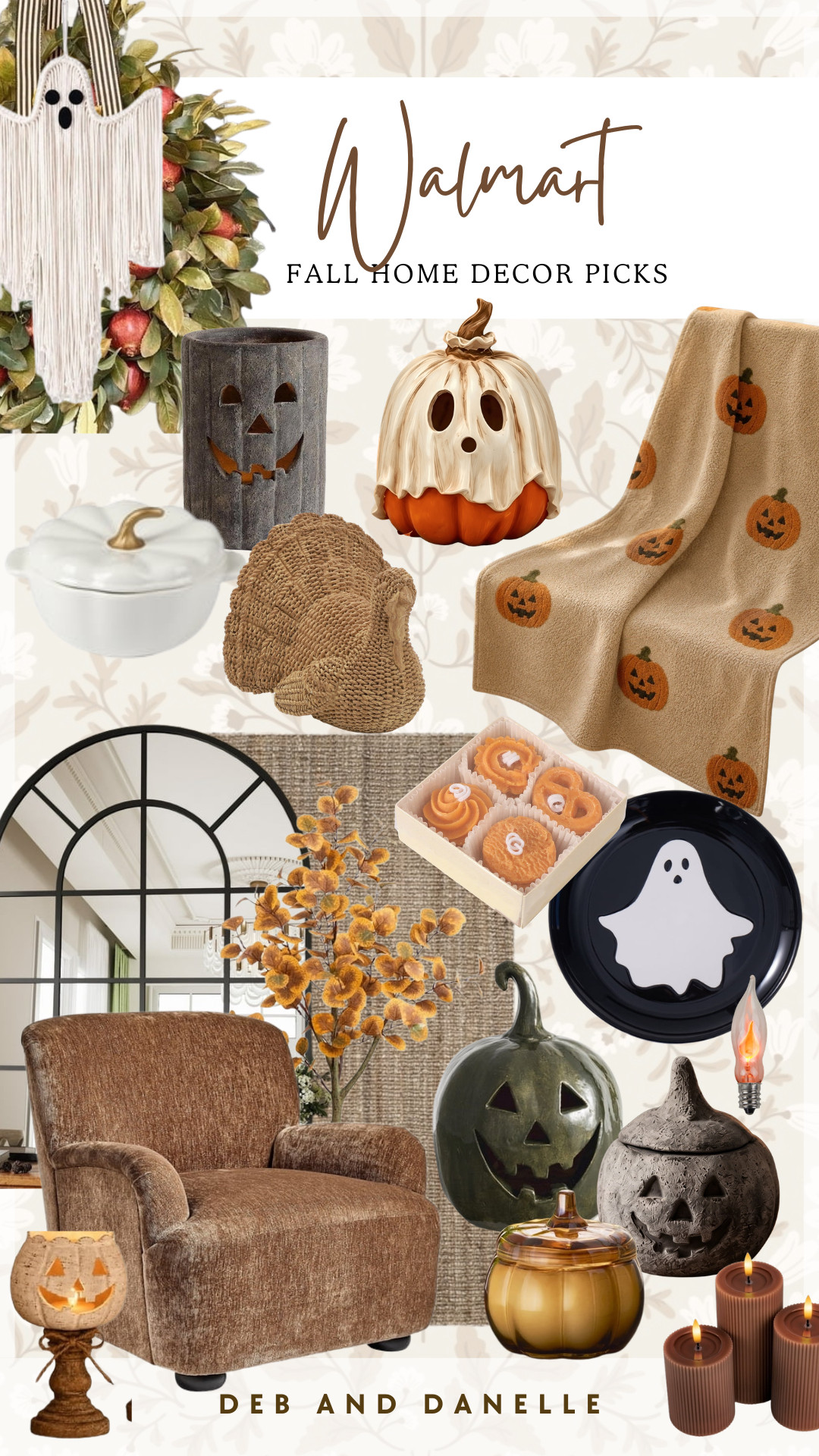 Here are my Fall home decor picks of the week from Walmart, including the cutest ghost pumpkin that doubles as both a candy dish and a candle holder.  

 #LTKSeasonal #LTKHome