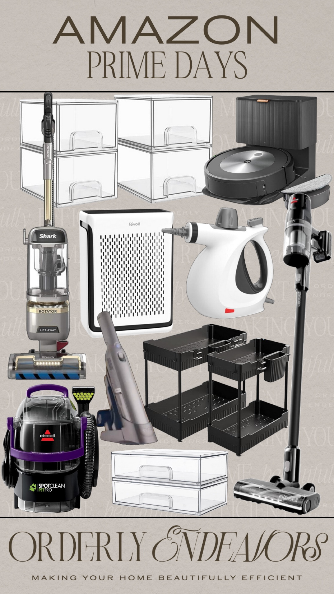 Amazon home finds include robo vacuum, cordless vacuum, vacuum, wet vac, handheld vacuum, acrylic storage, handheld steam cleaner, air purifier, and under counter storage. 

Sale alert, deal alert, prime day deals, Amazon prime day, home deals

#LTKxPrimeDay #LTKHome #LTKFindsUnder50