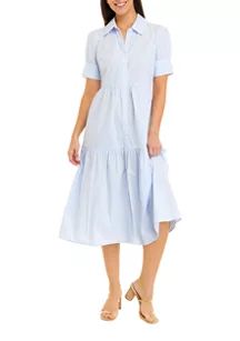 Women's Short Sleeve Shirt Dress | Belk