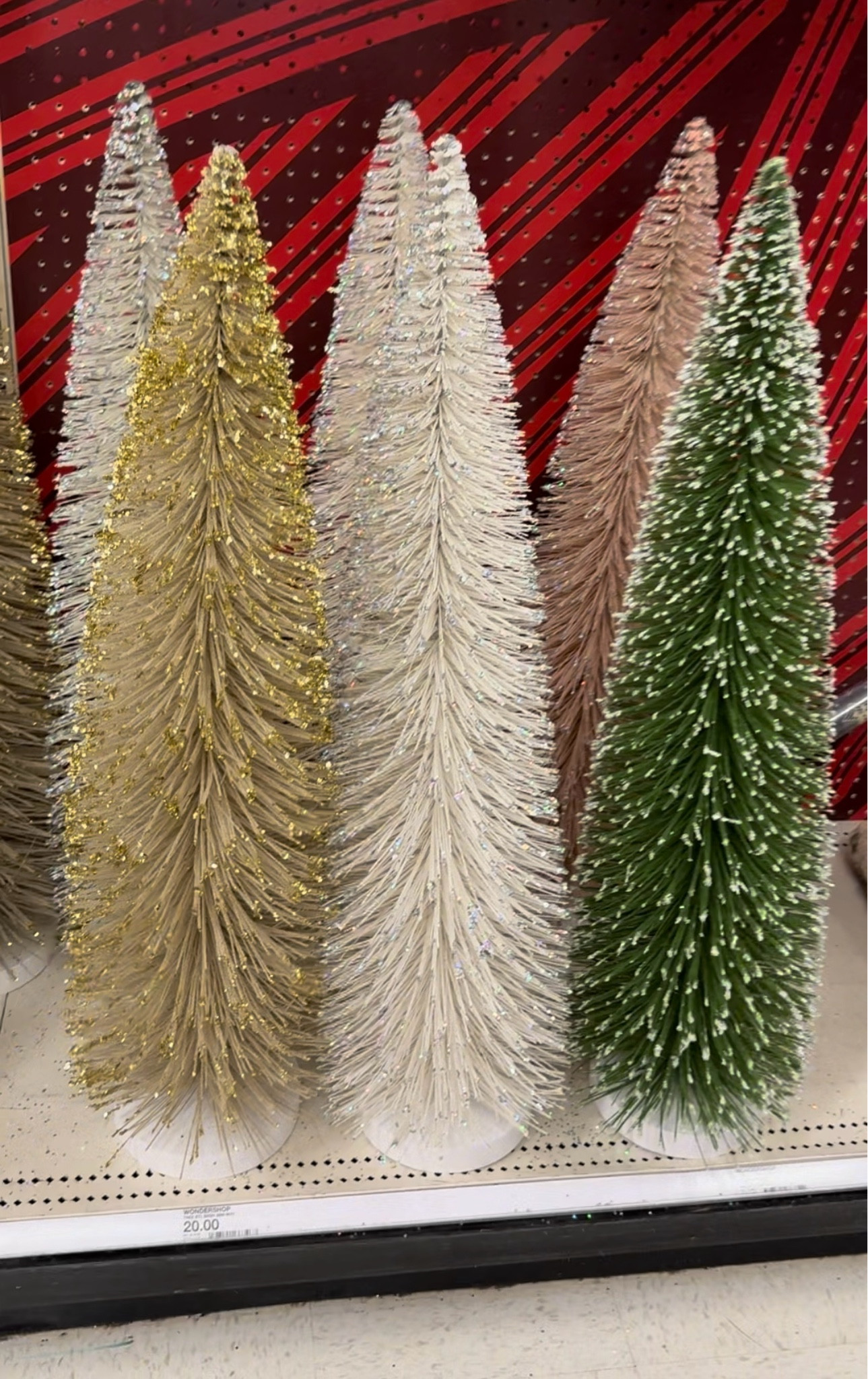 Large bottle brush tree, large bottle brush Christmas tree, target bottle brush tree, target Christmas trees, gold Christmas tree, green Christmas tree, white Christmas tree 

#LTKHome #LTKSeasonal #LTKHoliday