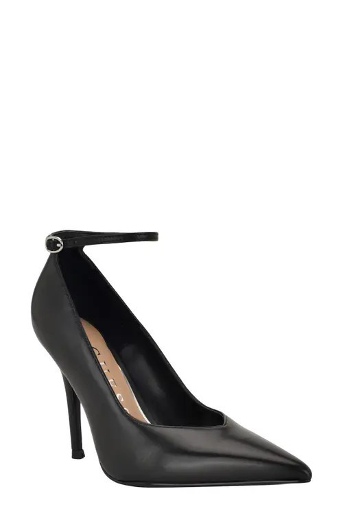 GUESS Napril Ankle Strap Pump in Black at Nordstrom, Size 9.5 | Nordstrom