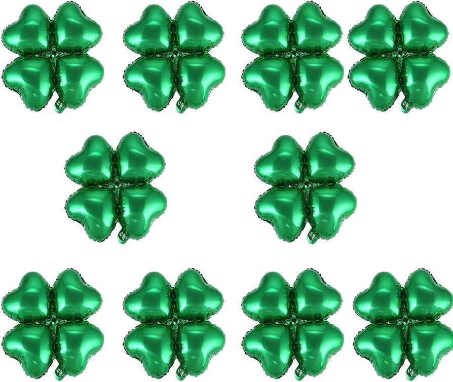 BinaryABC St.Patricks Day Shamrock Foil Balloons,St Patrick's Day Decorations,for Wedding Birthda... | Amazon (US)