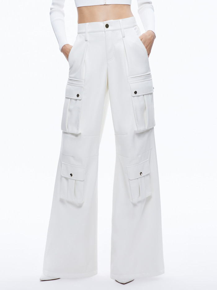 JOETTE VEGAN LEATHER CARGO PANT | Alice + Olivia