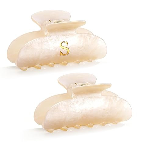 CWJCYTNSN 2 PCS Claw Clips Teen Girl Gifts Trendy Stuff Hair Clips for Women Glitter Letter Hair ... | Amazon (US)