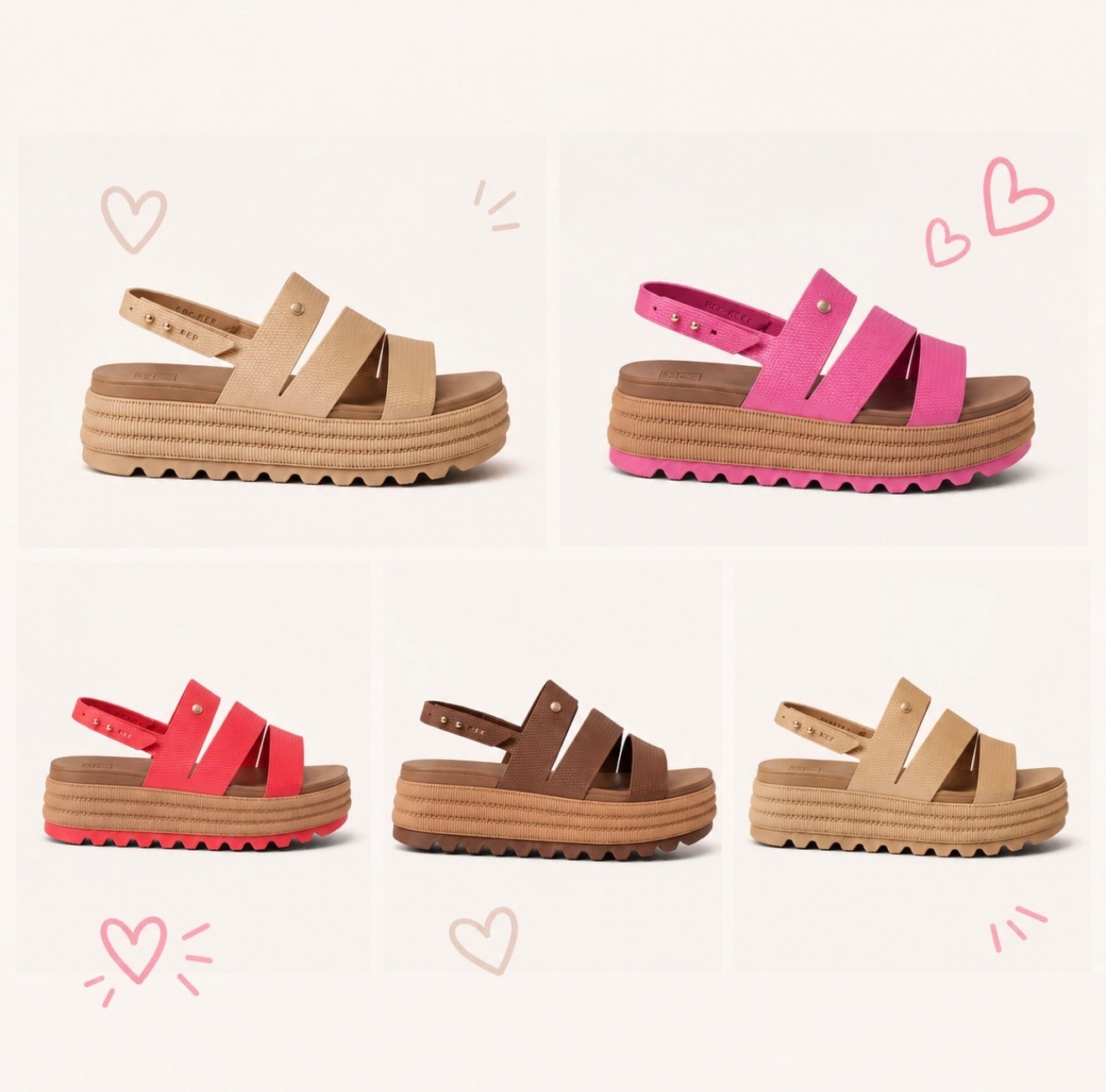 Okay but how are we supposed to choose just one color?! 😍☀️

These platform sandals are the perfect mix of cute + comfy and will be on repeat all summer long. From beach days to running errands with the kids, they’re an easy grab-and-go shoe.

🩷 Which color would you pick?

#LTKFinds #LTKSummer #SummerStyle #ReefSandals #MomStyle #VacationStyle #BeachEssentials #SummerFashion

#LTKgrwm #LTKmomlife #LTKootd