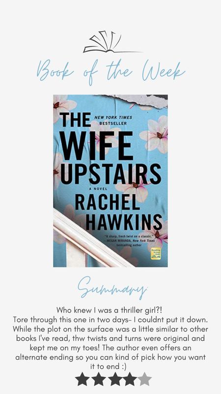 Book Review: The Wife Upstairs 

#bookworm #recentlyread