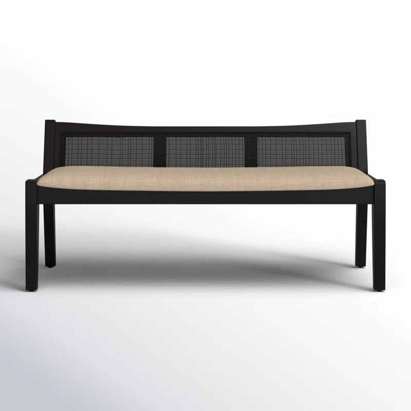 Donner Cane Back Cushioned Bench | Joss & Main