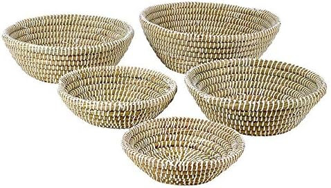 47th & Main Decorative Weaved Bowls, Set of 5, Seagrass | Amazon (US)