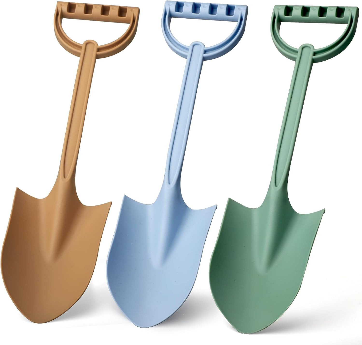 Jumbo 3 Pack Shovels 16 Inch, Heavy Duty Plastic Sand Spade Shovel for Kids Adults, Solid Beach S... | Amazon (US)