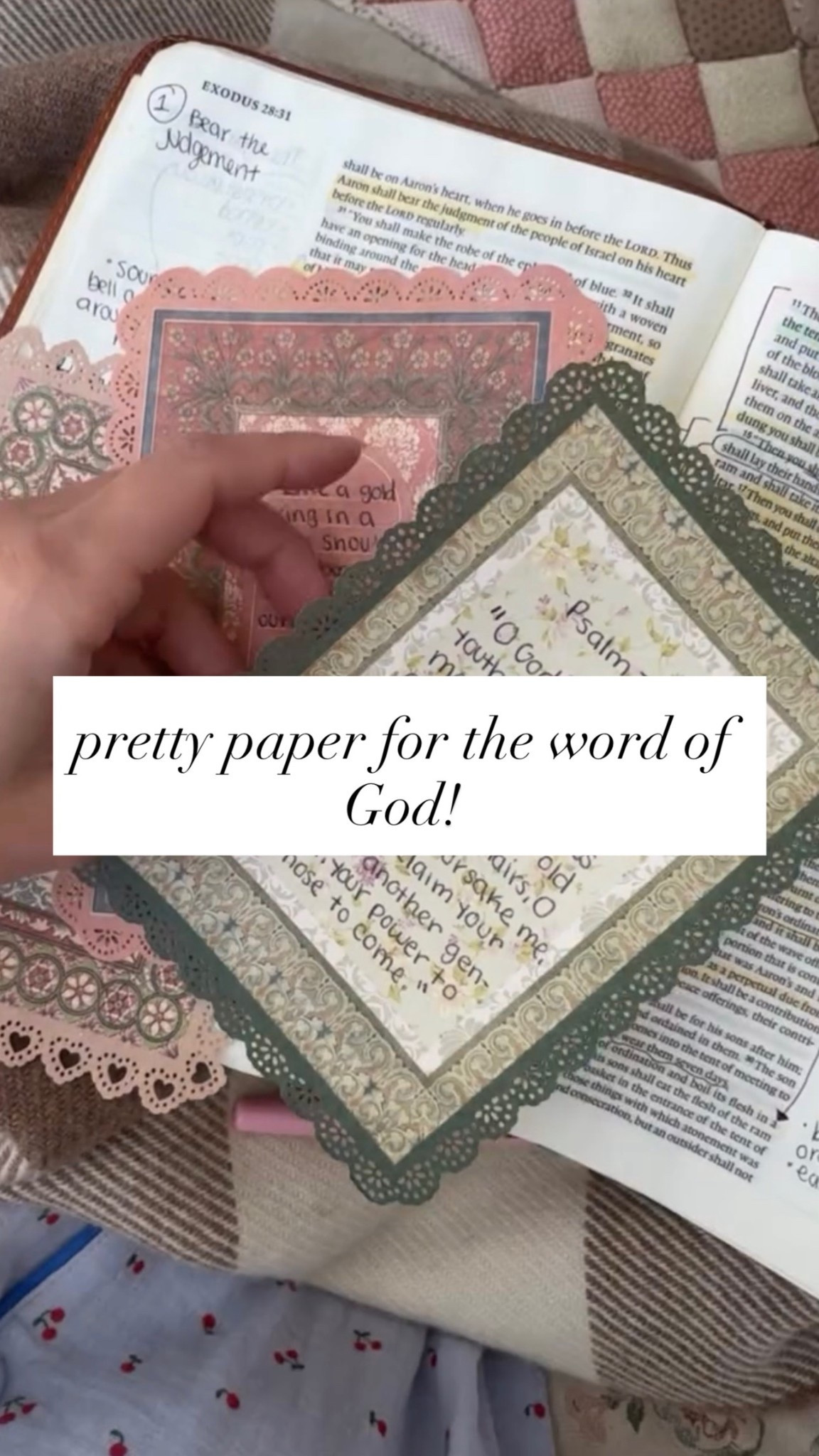 Pretty paper for the word of God! 🤍 

#LTKmomlife #LTKSeasonal #LTKdayinmylife