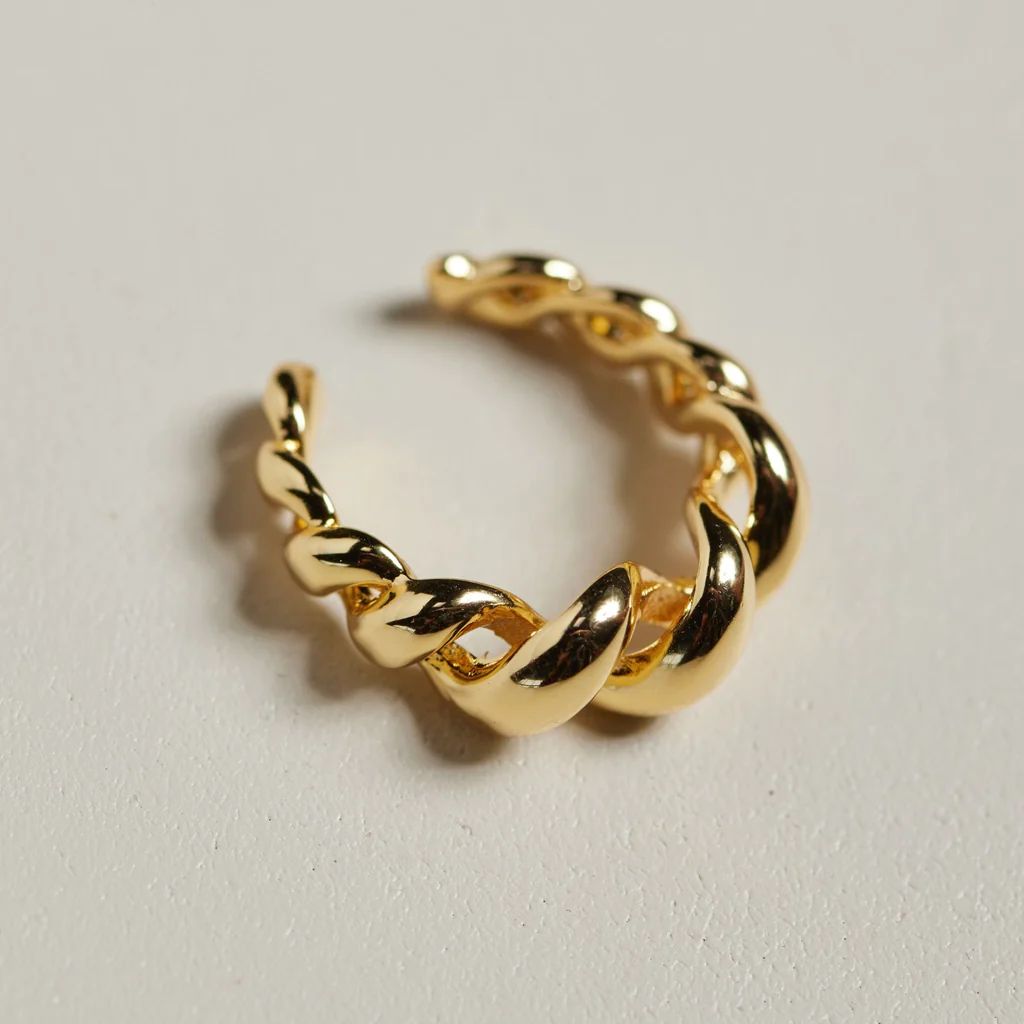 DNA Twist Ring | Nickel and Suede