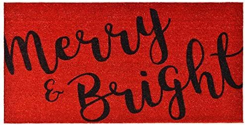 Calloway Mills 104973672 Merry & Bright Doormat, 3' x 6', Red/Black | Amazon (US)