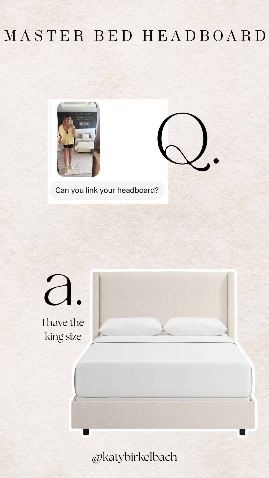 Our headboard! Love the height of it 

 #LTKHome