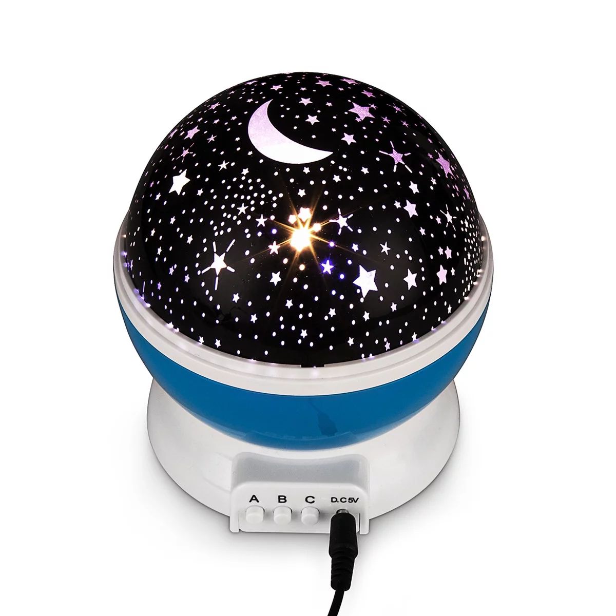 Juslike Starry Night Light Projector 360 Degree Rotating Star Lamp Projector Galaxy with 8 Color ... | Walmart (US)